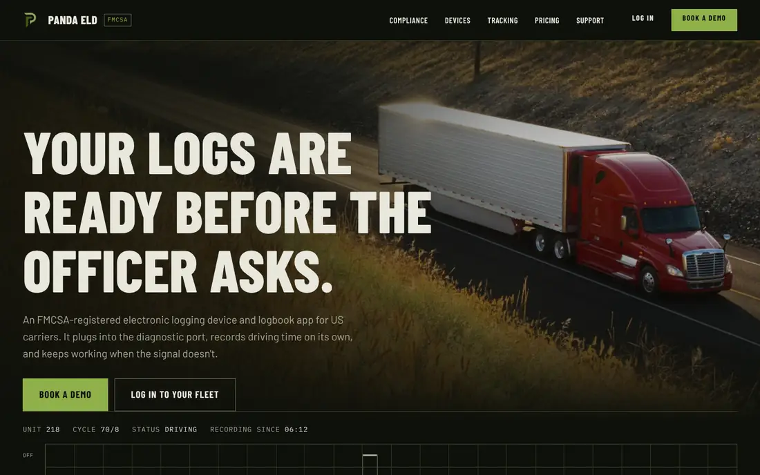 Panda ELD: Home page